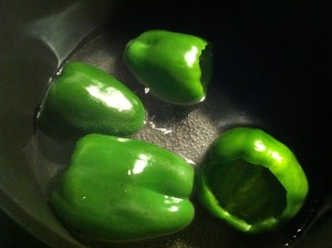 Parboiling Peppers